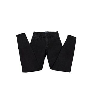 Aeropostale Womens High Rise Curvy Jegging Black Jeans Size 000 Stretch Denim